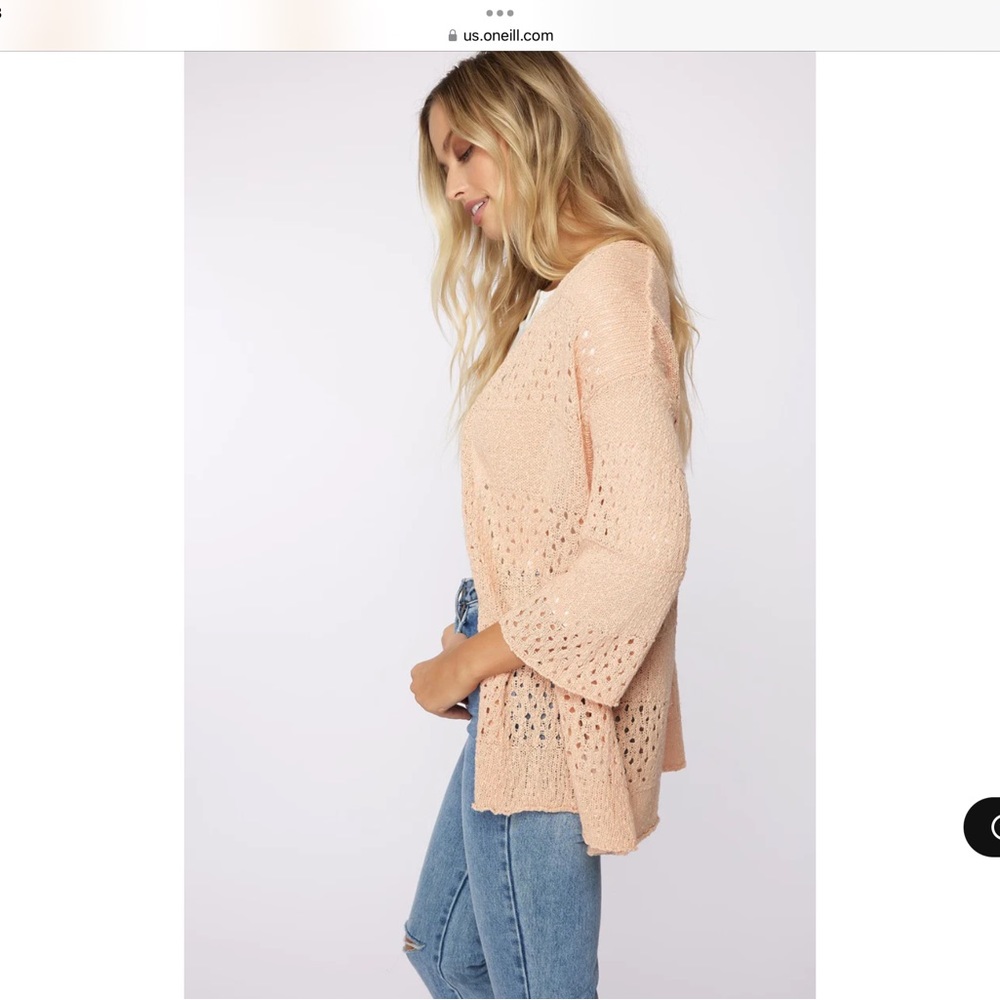 O'Neill Moonlight Cardigan Sweater Blush - Picture 5 of 8